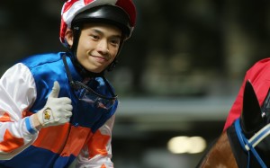 Jack Wong celebrates a winner. Photos: Kenneth Chan