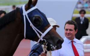 Michael Freedman looks over Fiama after his win at Sha Tin on Sunday. Photos: Kenneth Chan