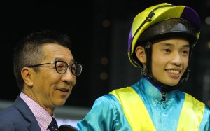 Trainer Me Tsui and jockey Jack Wong. Photos: Kenneth Chan.