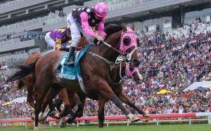 Beauty Generation wins the Champions Mile. Photos: Kenneth Chan