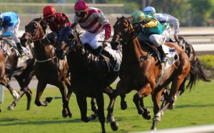 High Five (right) and Endearing fight it out. Photo: Kenneth Chan