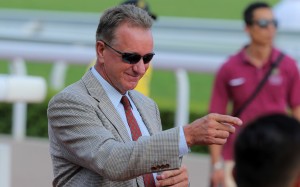 Tony Millard celebrates a winner. Photos: Kenneth Chan