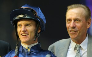 Zac Purton and John Size team up with a pair of likely types at Happy Valley on Thursday. Photos: Kenneth Chan