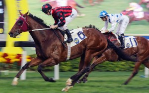 Good Standing coasts home for his first win in Hong Kong. Photos: Kenneth Chan