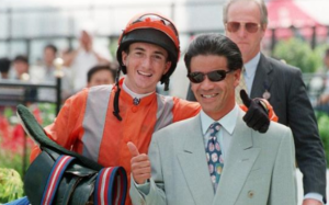 Jockey Douglas Whyte (left) and trainer Tony Cruz celebrate a winner back in 1997. Photo: SCMP