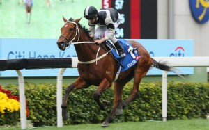 Exultant coasts to victory under Zac Purton. Photos: Kenneth Chan