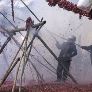 Lighting firecrackers and fireworks has long been a traditional part of the Lunar New Year festivities in China, but in a bid to tackle air pollution, the government has imposed wide-ranging restrictions on their use. Photo: Reuters