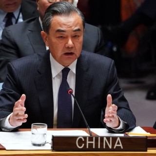 Chinese Foreign Minister Wang Yi speaks at the United Nations Security Council meeting on North Korea on Thursday. Photo: AFP