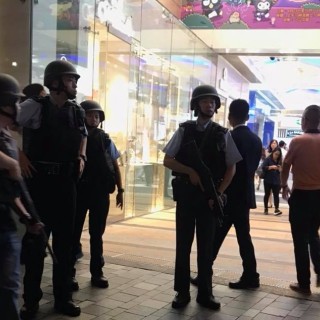 A large-scale manhunt was launched by heavily armed police officers in bulletproof vests. Photo: Handout