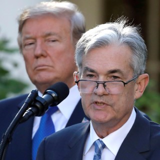US President Donald Trump has of late not been happy with Jerome Powell, whom he appointed chairman of the Federal Reserve, blaming Powell's determination to hike interest rates for recent stock market struggles. Photo: Reuters