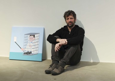 Comic strip artist Joan Cornellà’s Hong Kong exhibition runs from May 6 to May 21 at Space 27 in Quarry Bay. Photo: Nora Tam