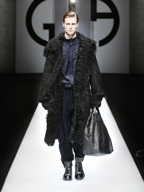 Giorgio armani shearling coat shop