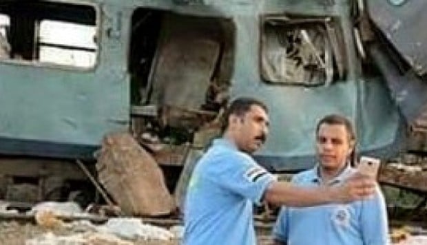Egypt punishes medics who took ‘selfies’ at scene of train disaster