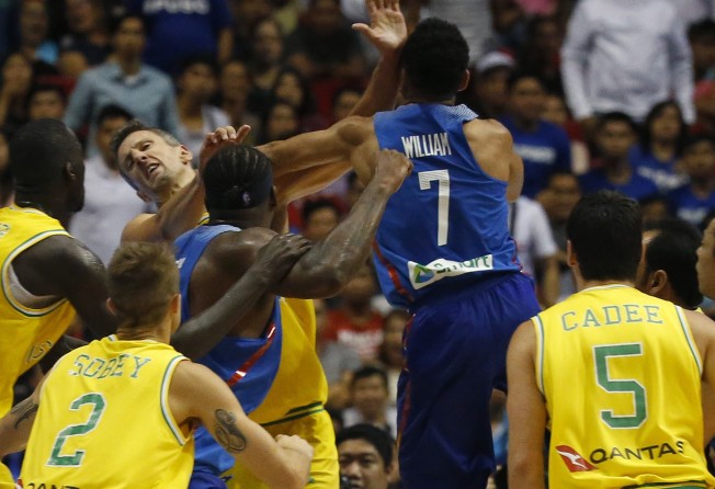 Philippines Basketball Brawl Australia Inflamed Issue By Ripping