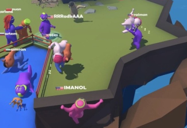 A Wacky Video Game About Throwing People Off The Roof Is A -