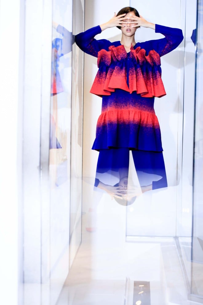 The collection’s theme is molecular transformation.
