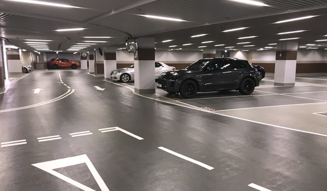The Ultima parking lot, now the most expensive place in the world to buy or rent a space.