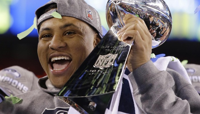 Super Bowl 2014: Seattle Seahawks linebacker Malcolm Smith interrupted  during Most Valuable Player speech by 9/11 protester, The Independent