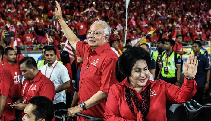Image result for Malaysia's Red Shirts and Najib Razak