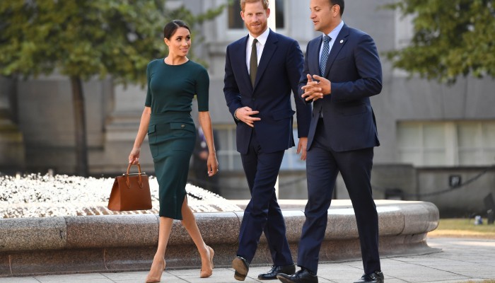Duchess of Sussex with Strathberry Midi tote tan bridle - Picture of  Strathberry, Edinburgh - Tripadvisor