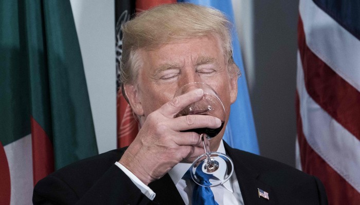 trump cigarettes Why Donald doesn't like alcohol Licensable picture: U.S. President Donald