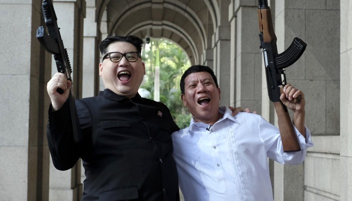 Rodrigo Duterte, Kim Jong-un impersonators cause wild scenes in Hong Kong  at fast-food restaurant and church | South China Morning Post