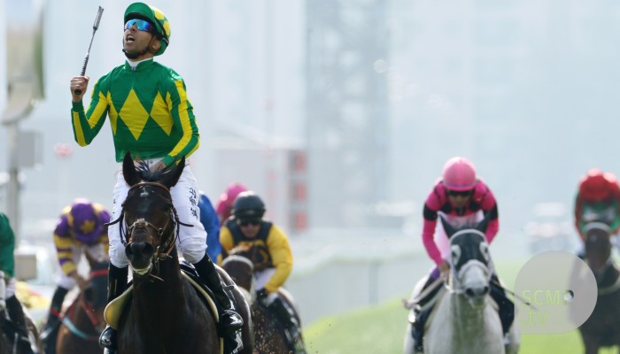 Joao Moreira gets a full set of Longines HKIR titles after winning the Vase on Satono Crown