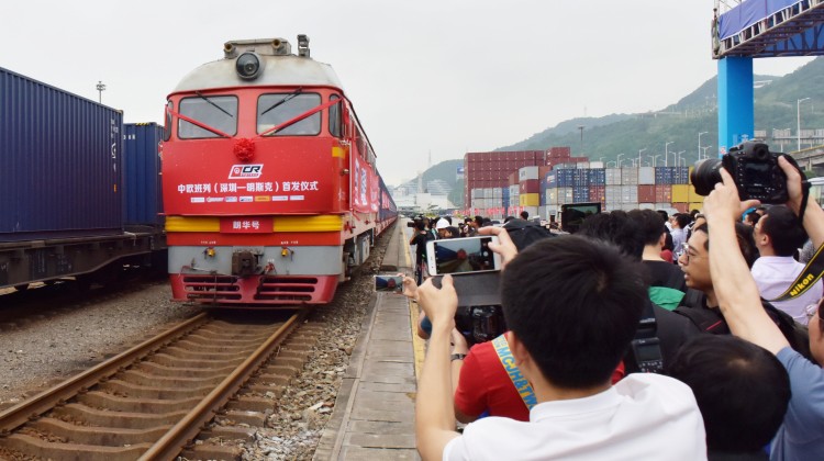 The railway cargo route linking Shenzhen with the Belarusian capital, Minsk, added another trade line to China's planned economic corridor through Eurasia. Photo: Reuters