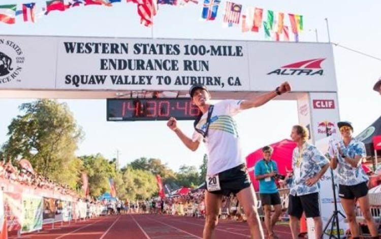Hoka One One athlete Jim Walmsley sets the Western States record on his third attempt. Photo: Hoka One One