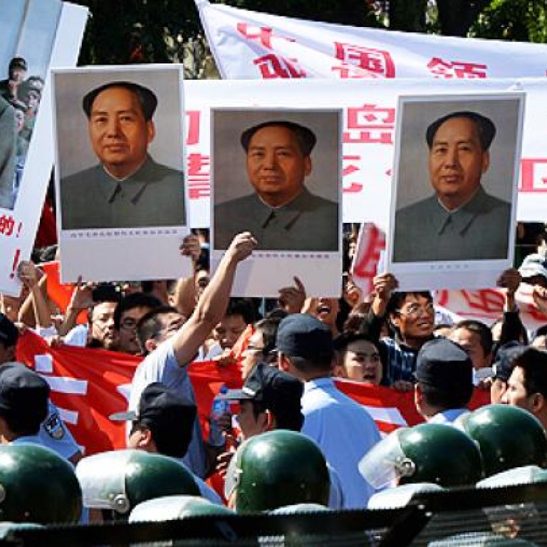 Mao Portraits In Anti Japan Protests A Cause For Concern For Leaders South China Morning Post