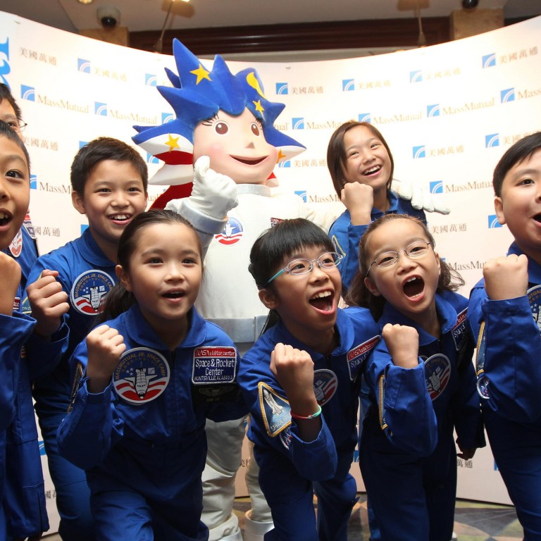 Eight little astronauts found out what it was like to be space travellers at a Junior Space Camp in the United States. Photo: Jonathan Wong
