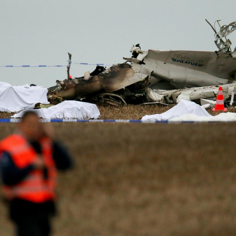 10 skydivers and pilot killed in Belgian plane crash | South China ...