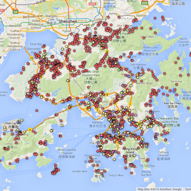 Map Hong Kongs Publicly Accessible Toilets South China
