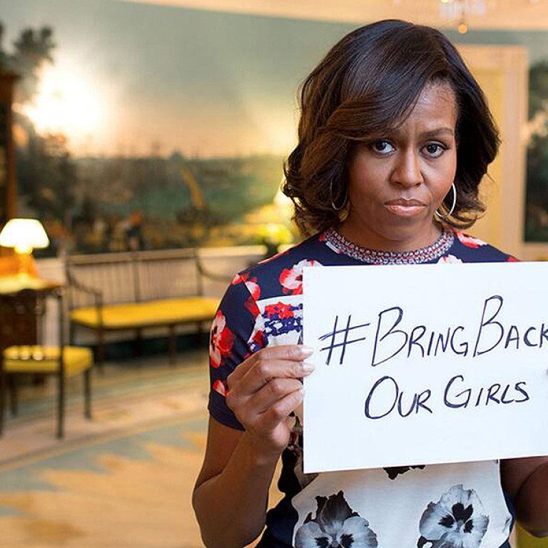 768px x 768px - Michelle Obama slams Boko Haram for kidnapping of Nigerian ...