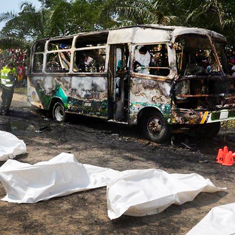 31 children burn to death after bus catches fire in Colombia | South ...