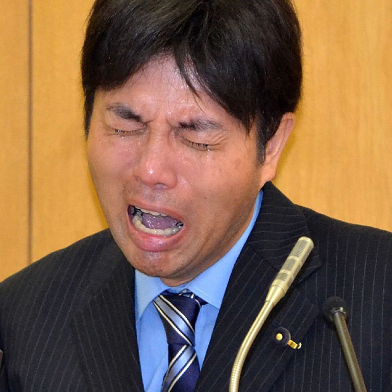 Crying Japanese Politician Who Became Internet Sensation To Quit Over