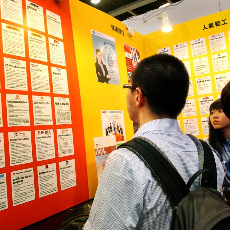 Job growth in Hong Kong financial services sector to rise 15 per cent South China Morning Post