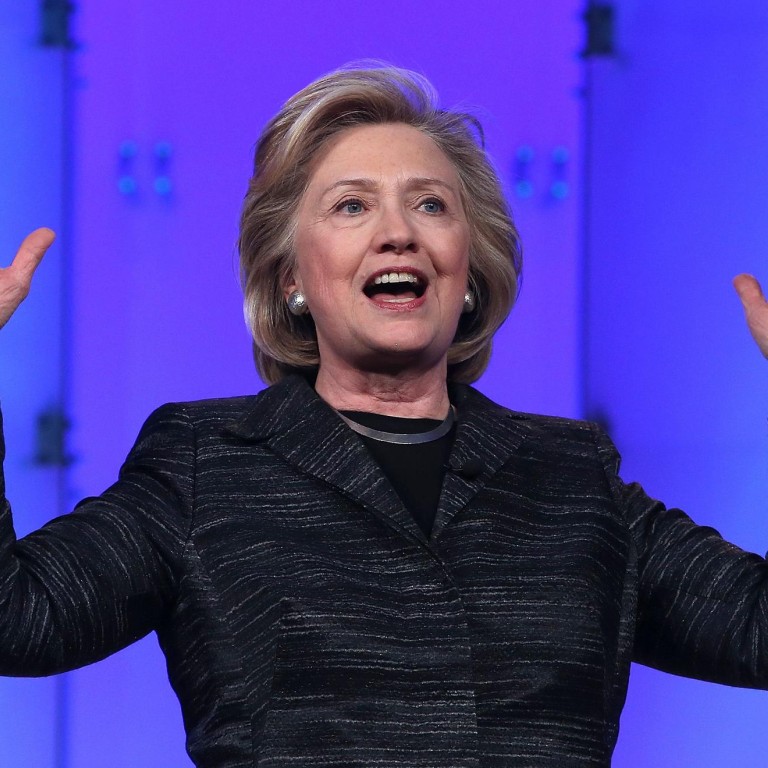 Crack The Glass Ceiling Says Clinton South China Morning Post