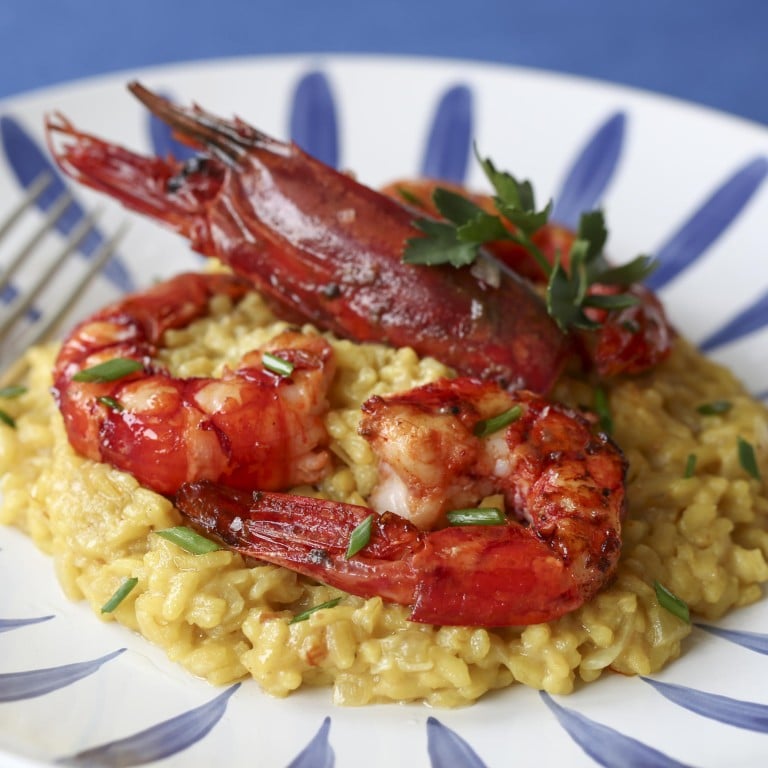 Susan Jung's shrimp and saffron risotto with prawns | South China ...