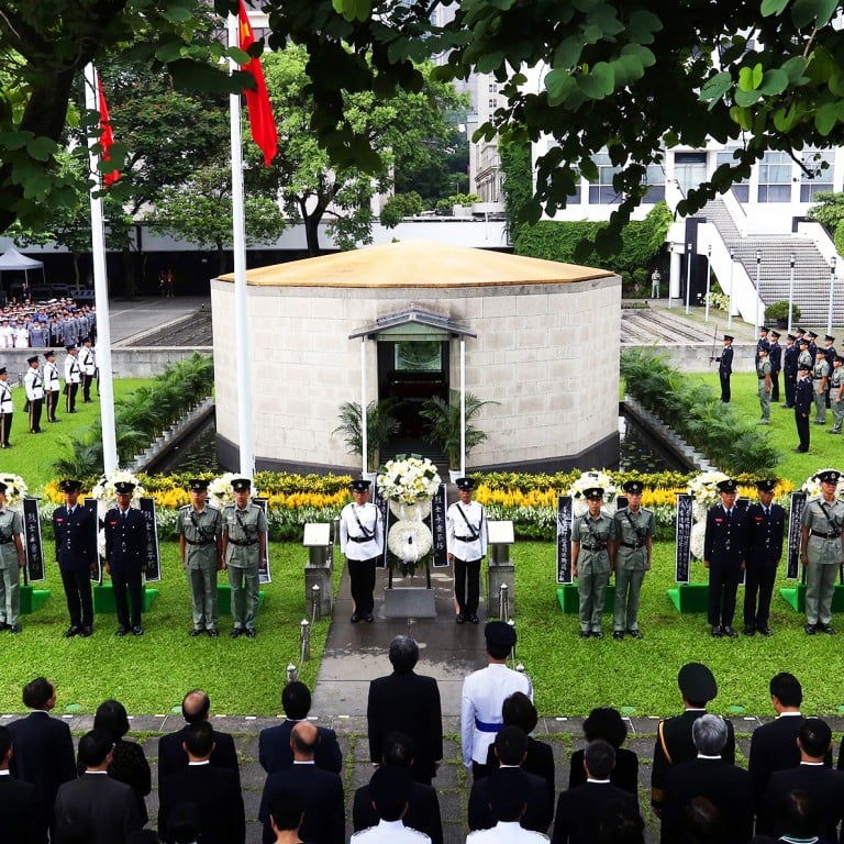 Hong Kong marks 70th anniversary of Japan’s surrender with ceremony to ...