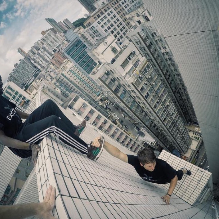 Hong Kong Parkour: Freerunners Storror Leap Buildings, Blow Hong Kong Parkour: Freerunners Storror Leap Buildings, Blow