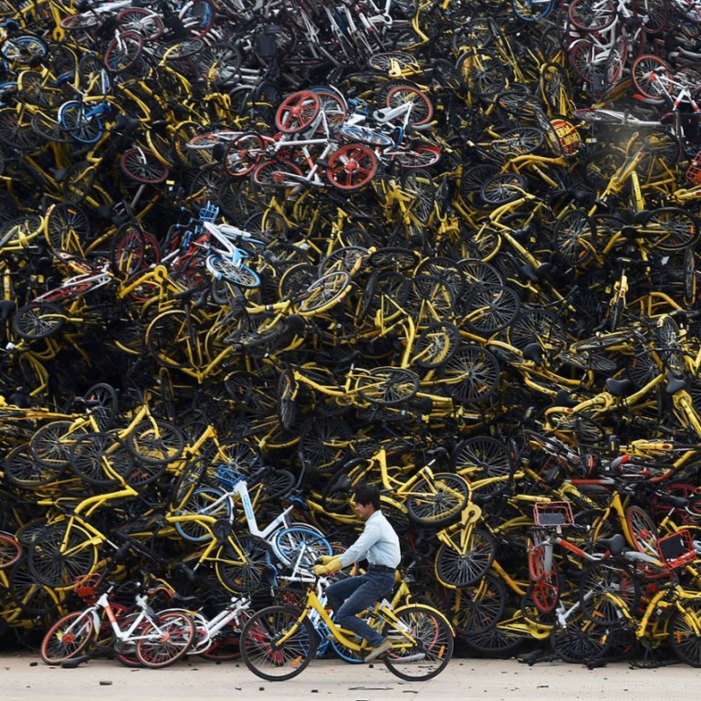 Remember China S Bike Sharing Boom Those Bikes Are Now Scrap