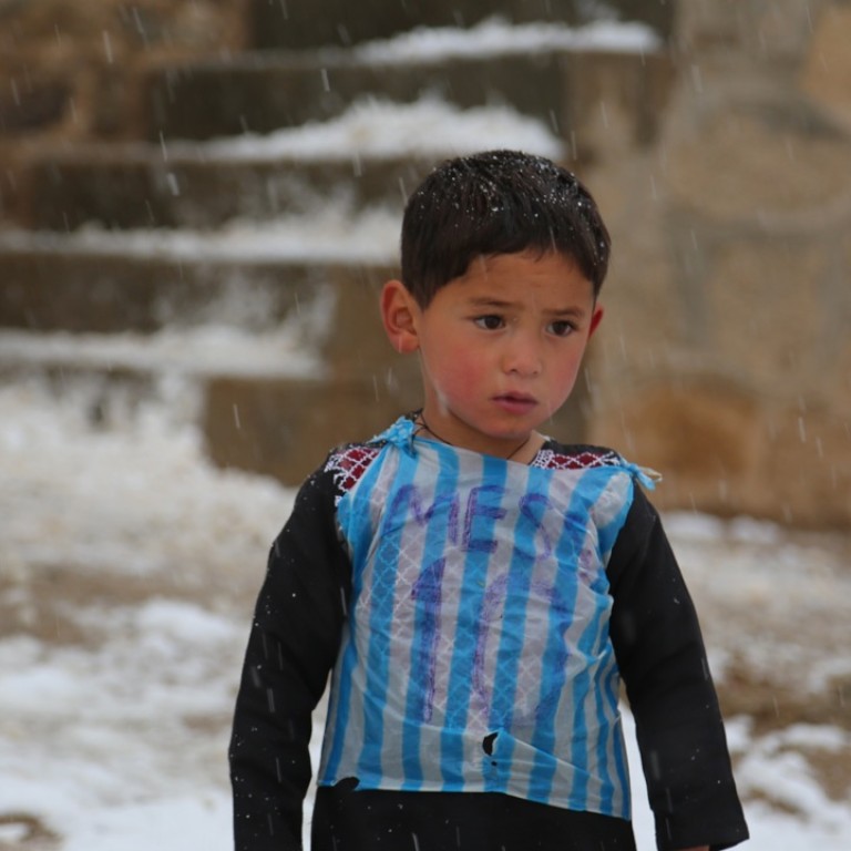 Bag Boy To Meet His Idol Lionel Messi Seeks Meeting With Afghan In Striped Plastic Bag Who Caused Social Media Storm South China Morning Post