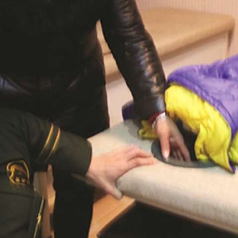 The latest victim of a massage bed child trap in the mainland. Photo: Hangzhou Metropolis Express