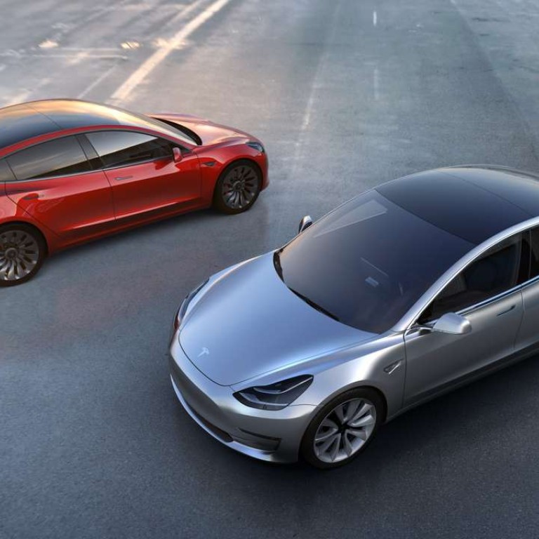 Teslas Latest And Cheaper Model 3 Electrifies Citys Car
