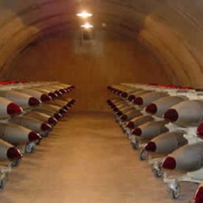 B61 nuclear bombs in storage at an undisclosed location. The B61’s are the last US tactical nuclear weapons based in Europe, originally placed there as a deterrent to a ground invasion by the Soviet Union. Photo: SCMP Picture