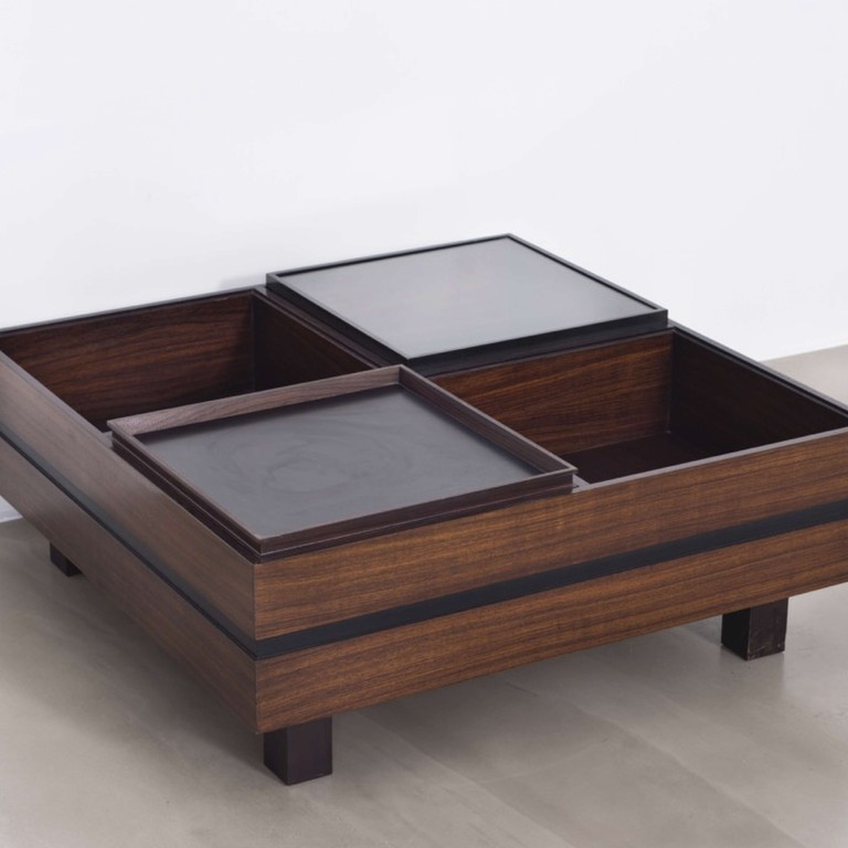 coffee table with dinner tray