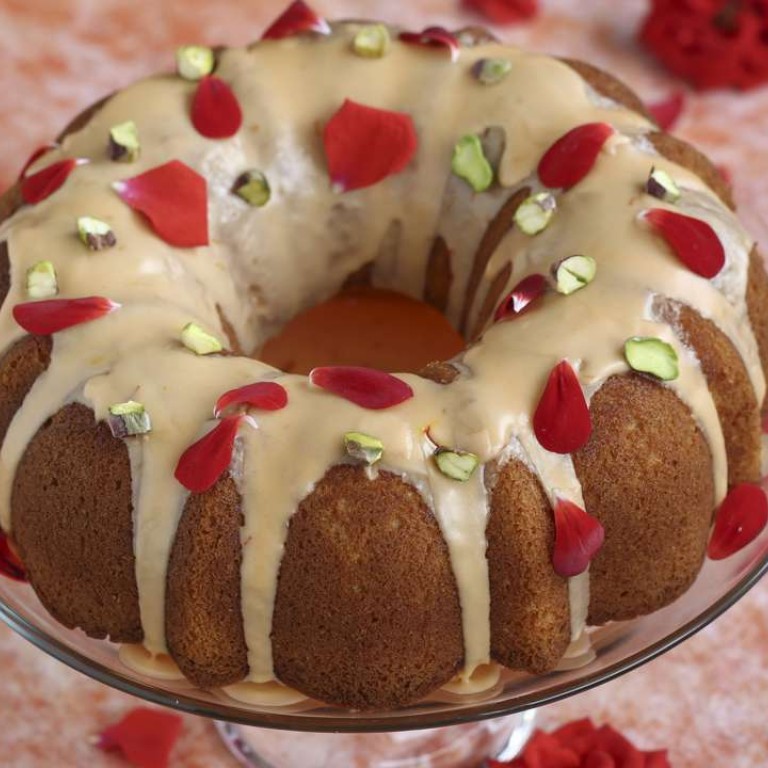 Susan Jung’s recipe for saffron and blood orange cake; and crème brûlée