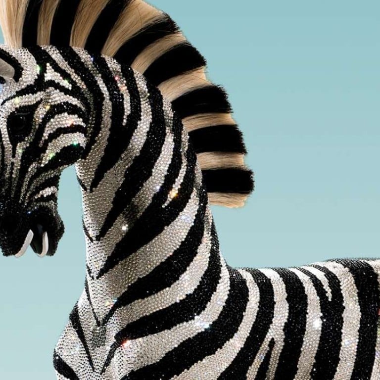 zebra rocking horse