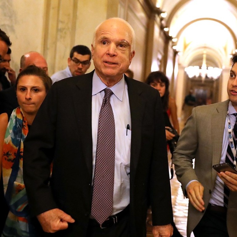 Us Senate Rejects Skinny Repeal Of Obamacare With Mccain Delivering Hammer Blow To Trump South China Morning Post